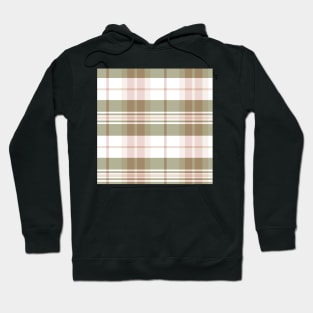 Cottagecore Aesthetic Arable 2 Hand Drawn Textured Plaid Pattern Hoodie